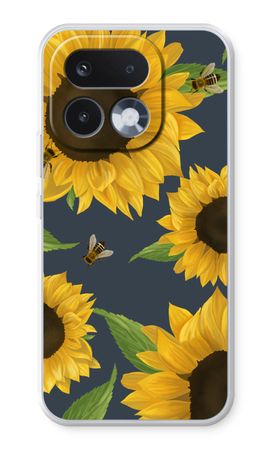 Sunflower and bees