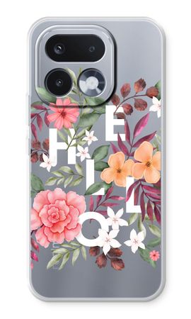 Hello in flowers