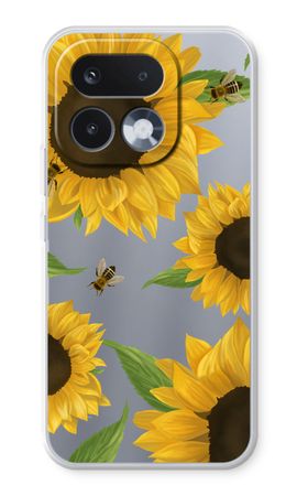 Sunflower and bees