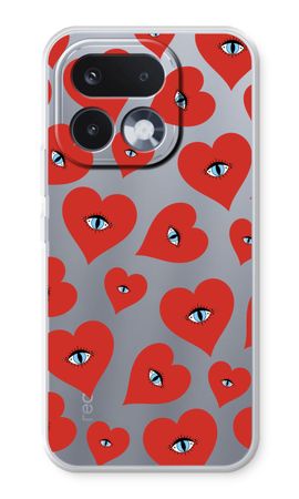 Red heart eyes