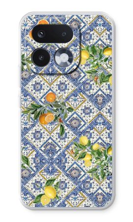 Blauwe tegels, citroenen en appelsienen - klein