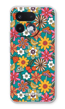 Retro Flowers N°2 - Blue