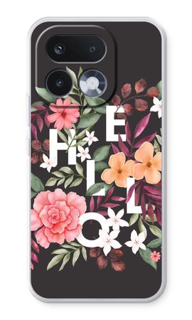 Hello in flowers