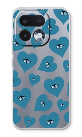 Blue heart eyes