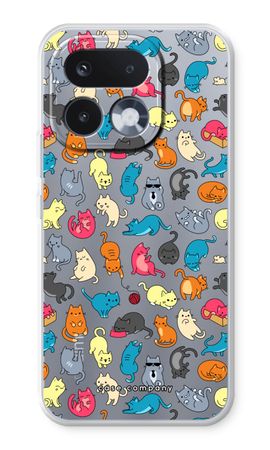 Colourful cats