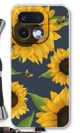 Sunflower and bees