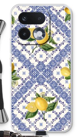 Blue tiles and lemons