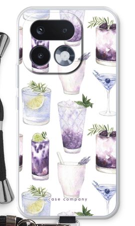 Violet cocktails