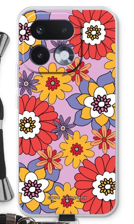 Retro bloemen - Paars