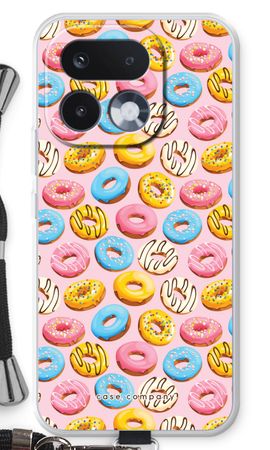 Rosafarbene Donuts