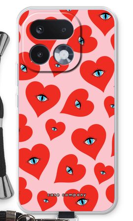 Red heart eyes