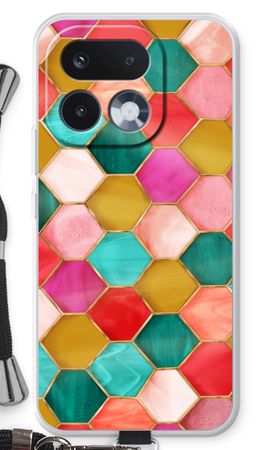 Hexagons in stained glass