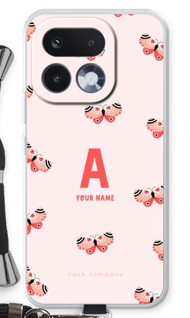 Rosy Butterflies Monogram
