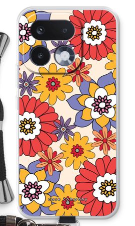 Retro bloemen - Geel