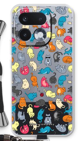 Colourful cats