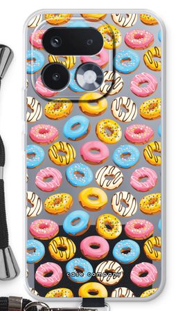Rosafarbene Donuts