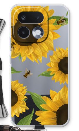 Sunflower and bees