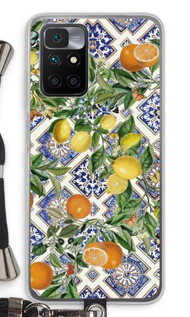 Blue tiles, lemons and oranges