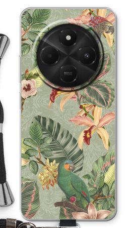 Tropical jungle parrot