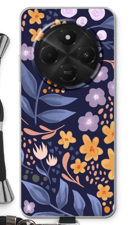 Flowers with blue leaves