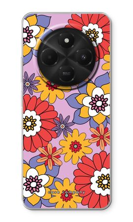 Retro Flowers - Purple