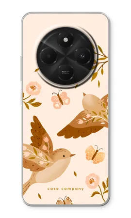 Fluttering Pair, Xiaomi Redmi 14C 5G pehmeä kotelo