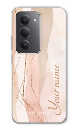 Gold Lines Namecase - Blush