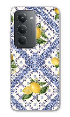 Blue tiles and lemons