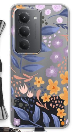 Flowers with blue leaves