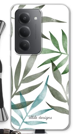 Tropical watercolor leaves