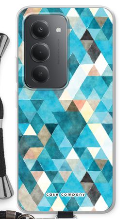 Coloured triangles blue