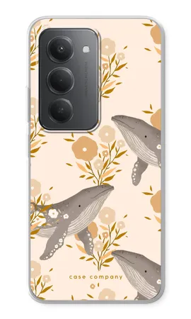 Floral Whales, Mек кейс Xiaomi Redmi 15