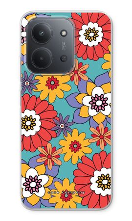 Retro Flowers - Blue