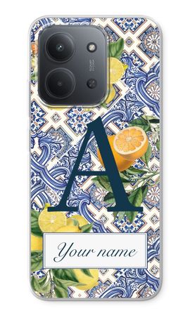 Monogram Blå kakelplattor