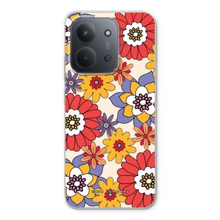 Fleurs rétro - Jaune