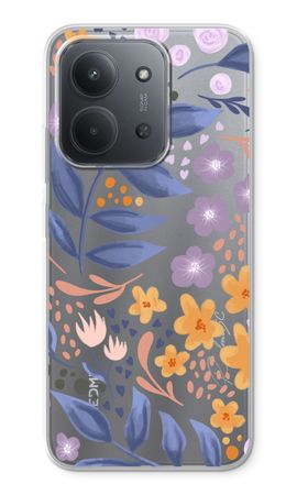 Flowers with blue leaves