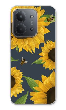 Sunflower and bees