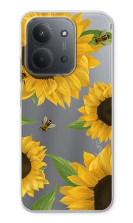 Sunflower and bees