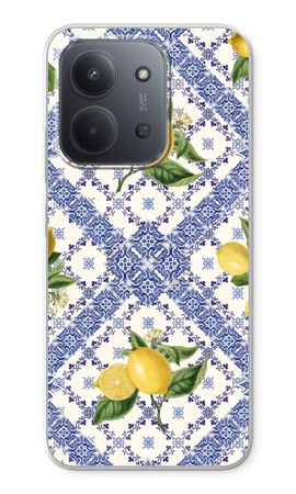 Blue tiles and lemons
