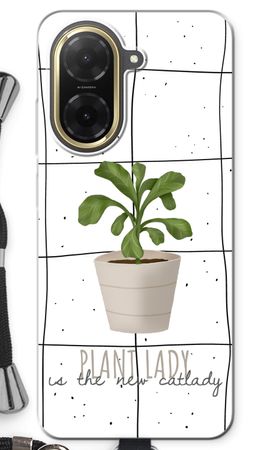 Houseplant on windowpane