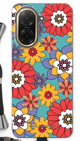 Retro Flowers - Blue