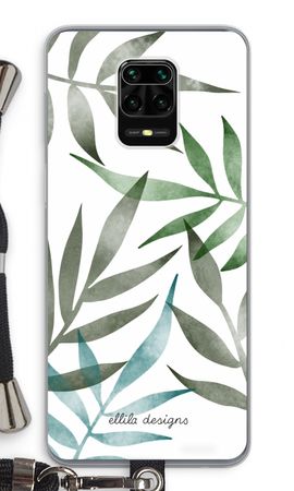 Tropical watercolor leaves