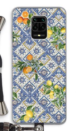 Blue tiles, lemons and oranges - small