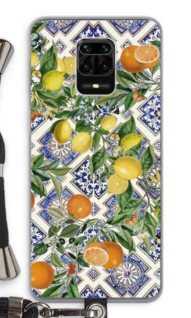 Blue tiles, lemons and oranges