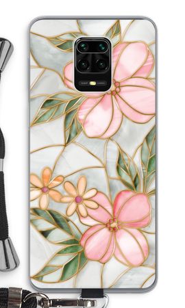 Orange stained glass flower