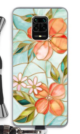 Orange stained glass flower