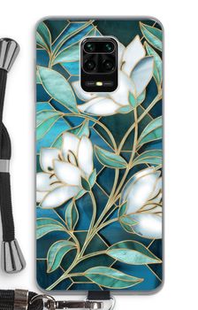 Blue stained glass flowers