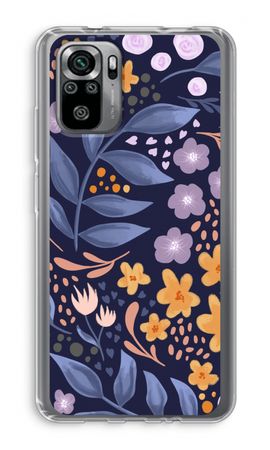 Flowers with blue leaves