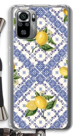 Blue tiles and lemons