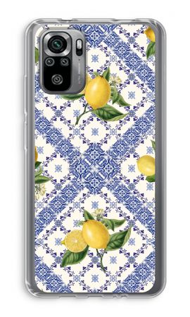 Blue tiles and lemons